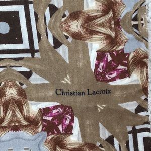 Christian Lacroix wool/silk scarf Italy